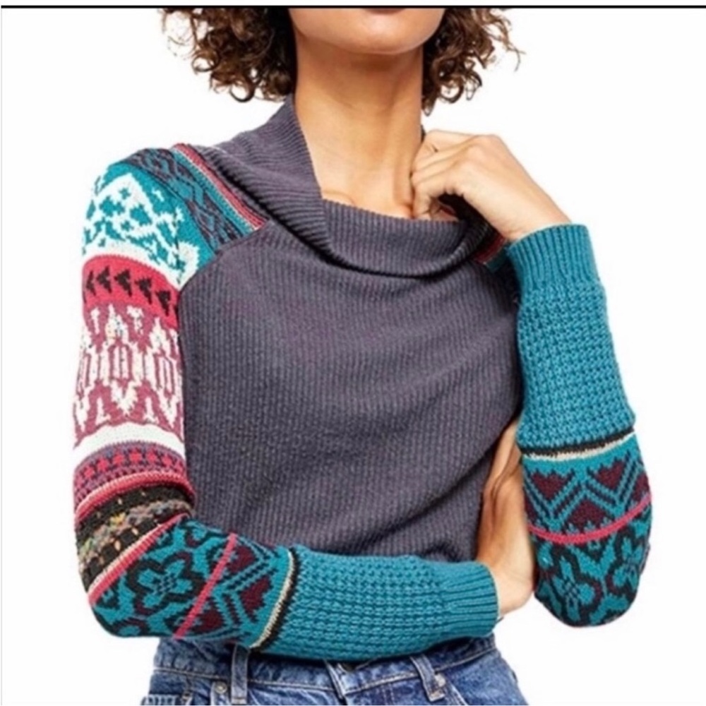NWT Free People Prism sweater Size XS